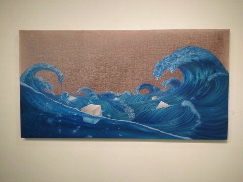 《海上方》 110×210cm 布面油画 2016
