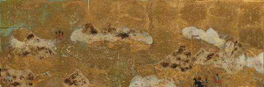 胡·赛额尼斯 《望经-辞冬之六》40X120cm 木板坦培拉综合材料 2014
胡·赛额尼斯 《望经-辞冬之六》40X120cm 木板坦培拉综合材料 2014