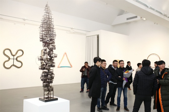 展览现场的丁浩作品
展览现场的丁浩作品