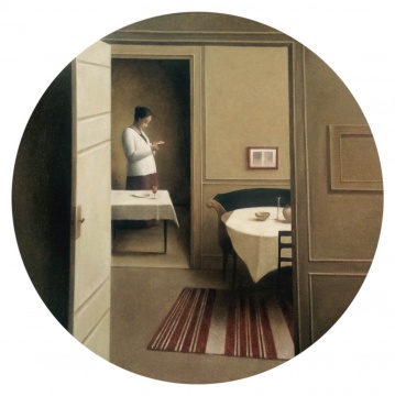 秦科 《打开哈姆修依房间的另一扇门》 80×80cm 布面油画 2015
