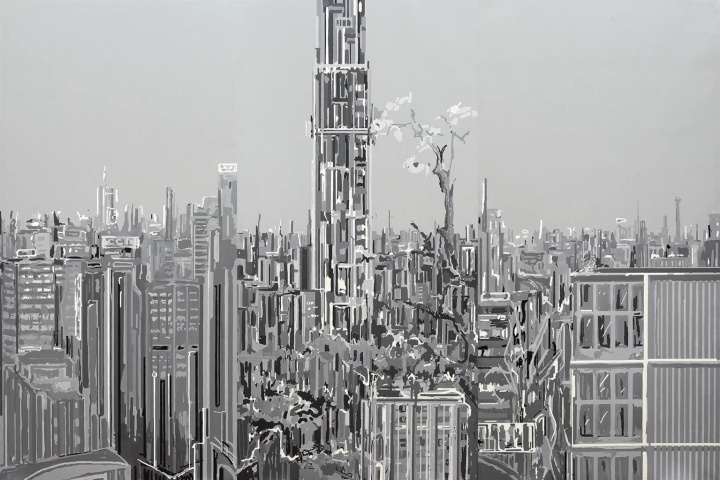 刘韡 《紫气》 油彩 画布 (三联作) 2006年作 成交价: 4,840,000 HKD 香港佳士得春拍
刘韡 《紫气》 油彩 画布 (三联作) 2006年作 成交价: 4,840,000 HKD 香港佳士得春拍