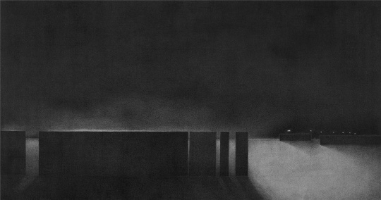 《地平线那边-自然系列之二》 160×300cm 亚麻布绘图油性笔 2016
《地平线那边-自然系列之二》 160×300cm 亚麻布绘图油性笔 2016