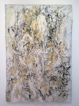 《书山37号》 150×220cm 旧宣纸 墨 丙烯银 2016 《书山37号》 150×220cm 旧宣纸 墨 丙烯银 2016