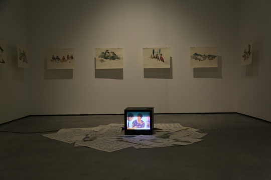 沈远个展“无墙”展览现场
沈远个展“无墙”展览现场