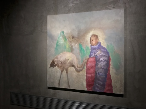 《孤独的历史》 155X155cm 布面油画 2016
《孤独的历史》 155X155cm 布面油画 2016