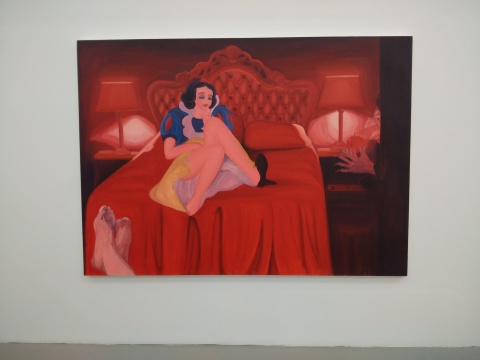 《少妇历险记》 250×180cm 布面丙烯 2015
《少妇历险记》 250×180cm 布面丙烯 2015