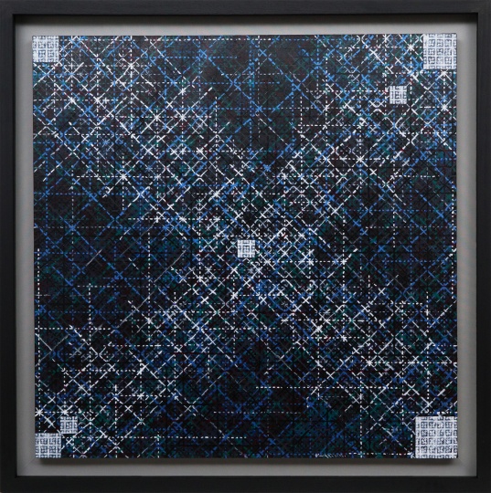 丁乙《十示 2013-7》100x100cm 布面丙烯 2013年作。姐夫拍2016年9月季拍以55万元落槌,创姐夫拍历史最高单价。
丁乙《十示 2013-7》100x100cm 布面丙烯 2013年作。姐夫拍2016年9月季拍以55万元落槌,创姐夫拍历史最高单价。