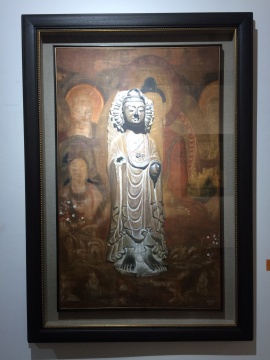 《清心观佛》120×75cm 布面油画 2016
《清心观佛》120×75cm 布面油画 2016