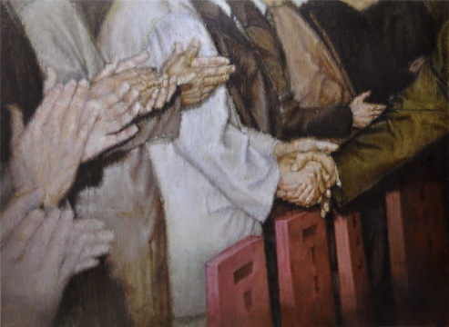 《红椅子》 145×200cm 布面油画 2012
《红椅子》 145×200cm 布面油画 2012