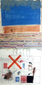 《地中海·庞贝》 143×75cm 综合材料 2017
《地中海·庞贝》 143×75cm 综合材料 2017