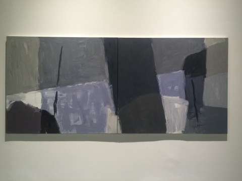 《无题16-3》 140×320cm 布面丙烯 2016 《无题16-3》 140×320cm 布面丙烯 2016