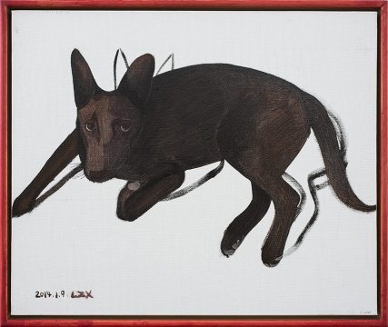 《毛豆》 50×60cm 布面油画 2014
《毛豆》 50×60cm 布面油画 2014