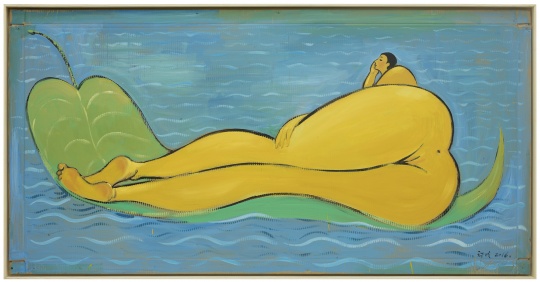 《无题》108x215cm 纸本丙烯,油画 2016
《无题》108x215cm 纸本丙烯,油画 2016
