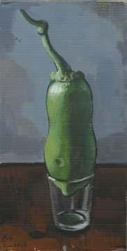 《静物-6》纸本丙烯 75×38cm 2016
《静物-6》纸本丙烯 75×38cm 2016