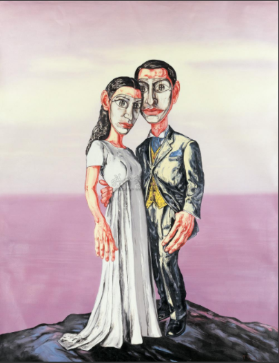 曾梵志 《A系列之三：婚礼》 296×231cm 布面油彩 2001

成交价：40,250,000RMB
