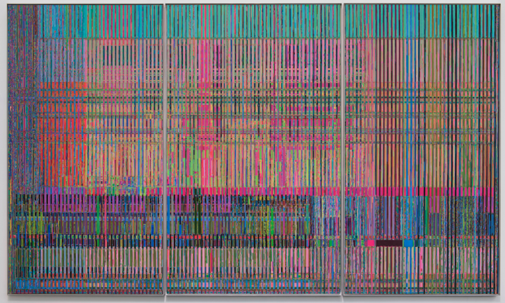 刘韡 《真实的维度No.18》 300×150/200/150cm×3 布面油画 2014
刘韡 《真实的维度No.18》 300×150/200/150cm×3 布面油画 2014