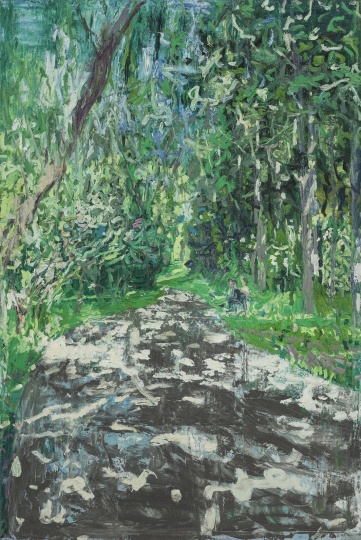 《望京公园里的小路之一》 300×200cm 布面油画 2014
《望京公园里的小路之一》 300×200cm 布面油画 2014