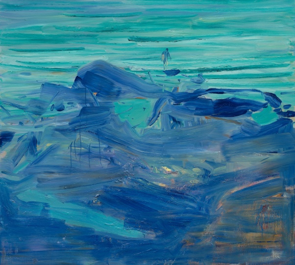 《去冲浪的人》 180×200cm 布面油画 2017
《去冲浪的人》 180×200cm 布面油画 2017