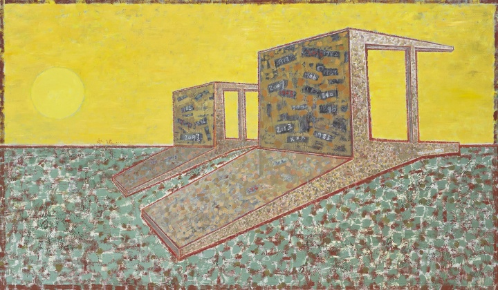 毛旭辉 《永远·倒在红土上的两把椅子》 180x300cm 布面油画 2011.6-2015.11
毛旭辉 《永远·倒在红土上的两把椅子》 180x300cm 布面油画 2011.6-2015.11