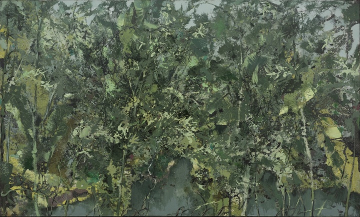 洪凌 《雨洒蕉叶》 150×250cm 布面油画 2007
B11 阿拉里奥画廊
洪凌 《雨洒蕉叶》 150×250cm 布面油画 2007
B11 阿拉里奥画廊