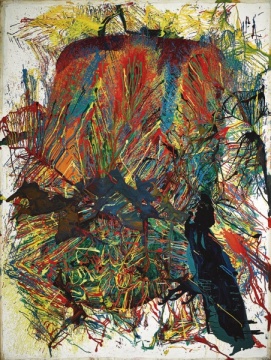 嶋本昭山 《爆发64-1》 239×179cm 油画画布 1964

成交价：2050万港元，刷新艺术家个人纪录
