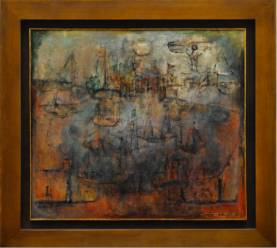 赵无极 《月满千帆》 105×120cm 油画画布 1952

成交价：3103.75万港元
