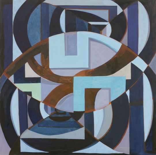 《重叠的空间》120x120cm 布面油画 2017 《重叠的空间》120x120cm 布面油画 2017