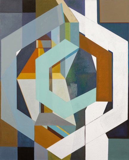 《六边形的联想No.1》150x120cm 布面油画 2017
《六边形的联想No.1》150x120cm 布面油画 2017