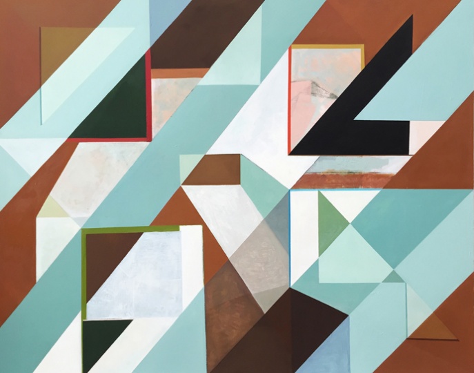《折射》150x120cm 布面油画 2016
《折射》150x120cm 布面油画 2016