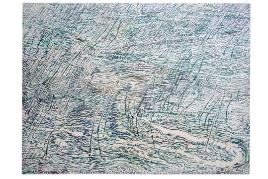 《骤雨时刻-狂飙No.5》150x200cm 布面油画 2014
