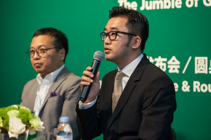 高鹏在发布会现场
高鹏在发布会现场
