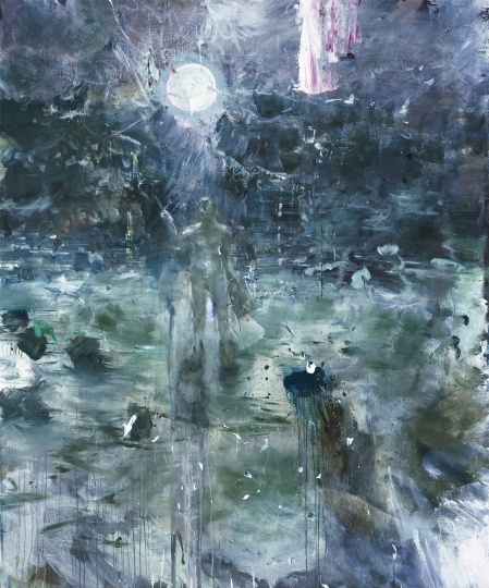 韋嘉,《遲年急景》, 2016, 丙烯畫布, 225x185cm
