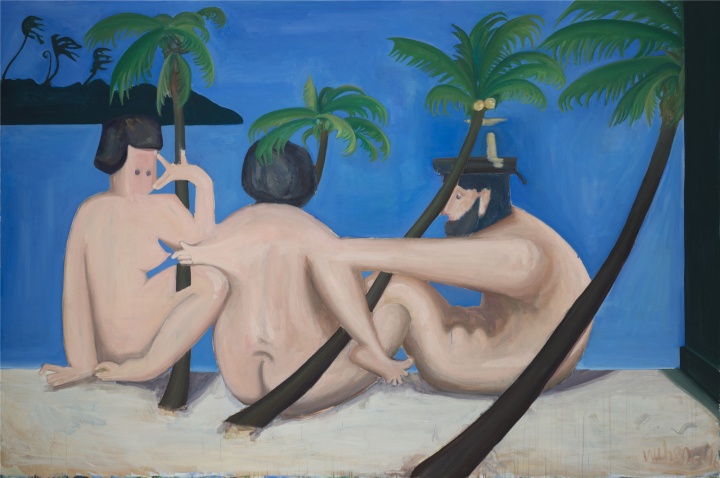 《无题(男人体和男人体,男人体与女人体,女人体与男人体之间的关系)》 200×300cm 布面丙烯 2016
《无题(男人体和男人体,男人体与女人体,女人体与男人体之间的关系)》 200×300cm 布面丙烯 2016