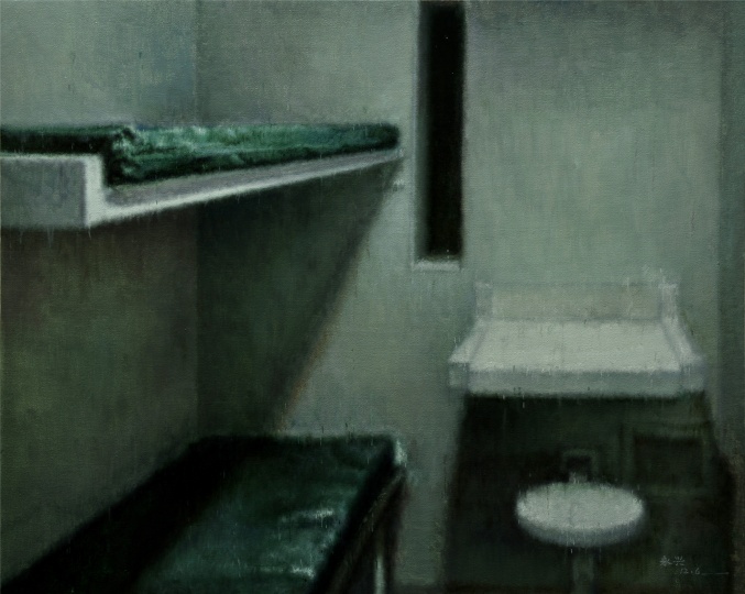 白桌子 The white table 布面油画 Oil on canvas 80x100cm 2012
