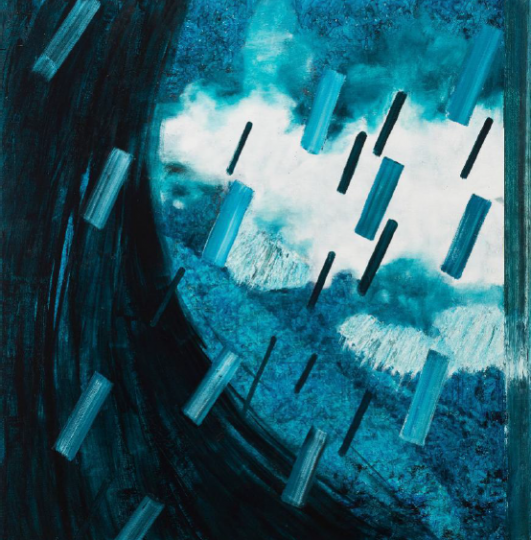 《万有引力2》 200×200cm 布面油画 2017
《万有引力2》 200×200cm 布面油画 2017