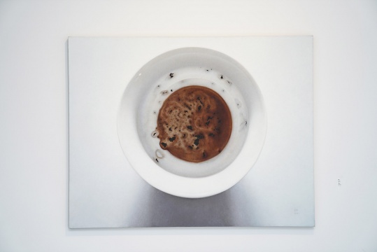 朱昱 《茶渍 NO.5》180 x 140 cm 布面油画 2009 
