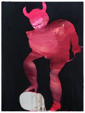 马轲 《掘墓鞭尸之二》布面油画  200cm×150cm  2017
