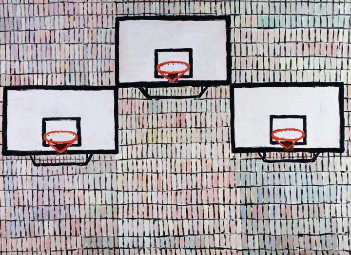 Lot 4586 秦琦 《三个篮板》 133×183cm 布面油画 2009
估价:30万-50万元
Lot 4586 秦琦 《三个篮板》 133×183cm 布面油画 2009
估价:30万-50万元