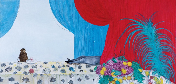 Lot 4587 段建宇 《猴子、腿、红色布帘》 120×250cm 布面油画 2007
估价:38万-48万元
Lot 4587 段建宇 《猴子、腿、红色布帘》 120×250cm 布面油画 2007
估价:38万-48万元