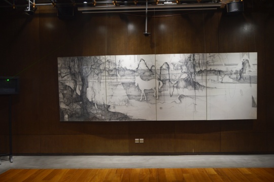 林国成 《白驹过隙》 150cmx110cmx4 纸上钢笔、水墨 2012
林国成 《白驹过隙》 150cmx110cmx4 纸上钢笔、水墨 2012