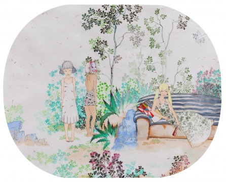 吴允铁 《夏日》75x60cm 水墨设色 2017 吴允铁 《夏日》75x60cm 水墨设色 2017