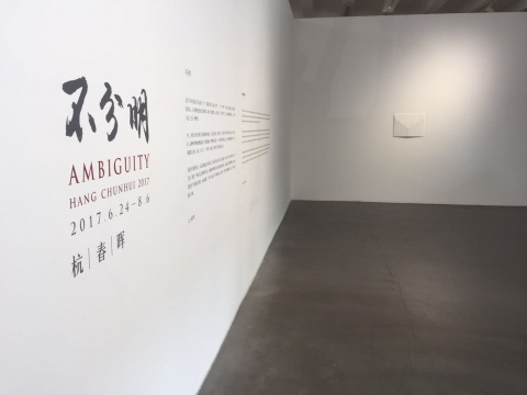 杭春晖个展“不分明”亮相亚洲艺术中心（北京）

