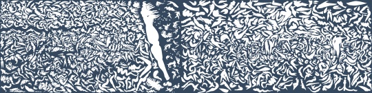 边平山 《哲学精子》 600×300cm×2 布面丙烯 2017
边平山 《哲学精子》 600×300cm×2 布面丙烯 2017