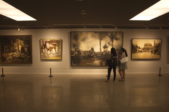 “文脉传薪”中国美术馆开展 ，写意油画呈现中国精神