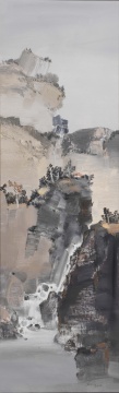  

徐里 《山泽隐默》 160X50cm 油画 2012
