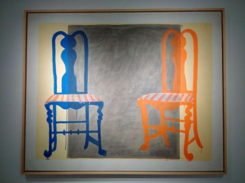 《王与后》&nbsp; 143 x 176 cm 布面丙烯 1986
