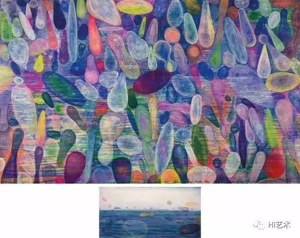 黄宇兴 《气泡不会消灭丨时间也不会流向未来》 175×275cm、30×60cm 压克力 画布 (一组共两件) 2014
成交价:118.75万港元,佳士得香港2017春拍由一名新加坡买家手中的号牌竞得
黄宇兴 《气泡不会消灭丨时间也不会流向未来》 175×275cm、30×60cm 压克力 画布 (一组共两件) 2014
成交价:118.75万港元,佳士得香港2017春拍由一名新加坡买家手中的号牌竞得