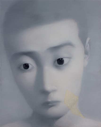张晓刚 《失忆与记忆5号》 200×260cm 布面油画 2001
