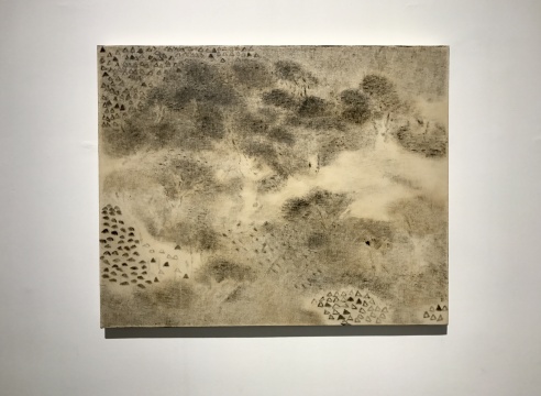 《隐山集-五月初六》 80x100cm 布面综合材料 2017
《隐山集-五月初六》 80x100cm 布面综合材料 2017