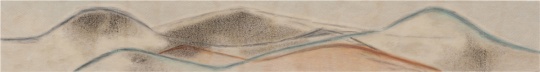 《隐山集-四月十六》 48x360cm 布面综合材料 2017
《隐山集-四月十六》 48x360cm 布面综合材料 2017